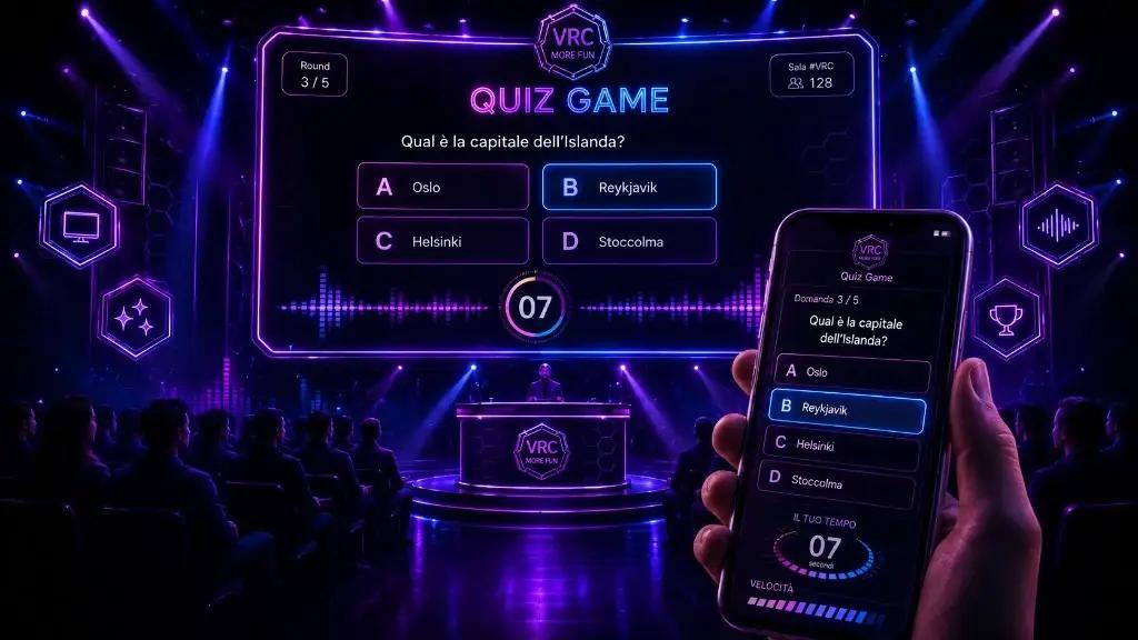Quiz game More Fun in Multiverse Room — VRC Montesilvano