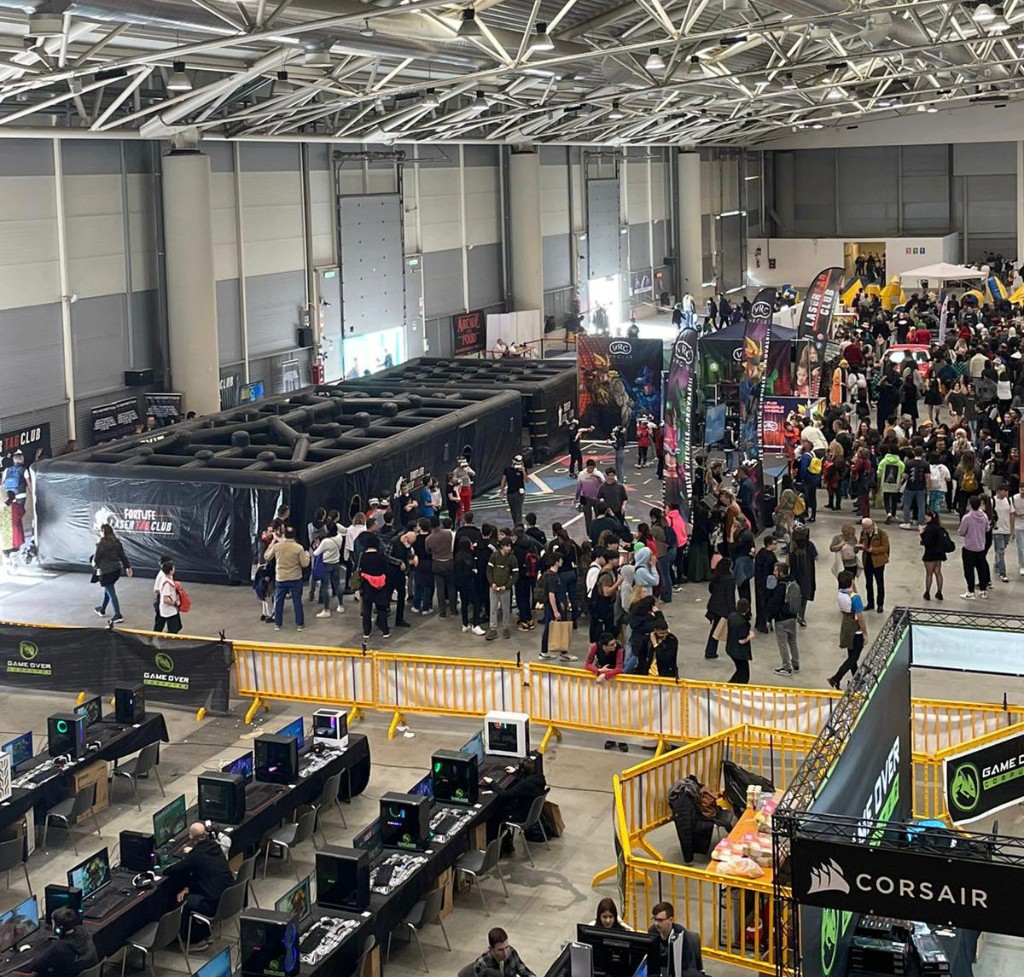 Presenza VRC e Laser Tag Club in una convention nazionale di gaming e intrattenimento