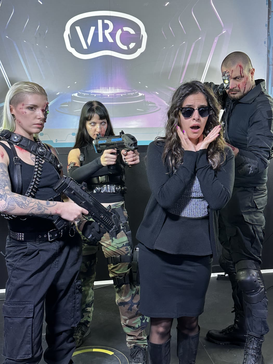 Produzione live e character al lancio Terminator VRC a Pisa